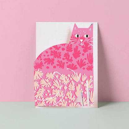 Catisse shapes Cat cut out card