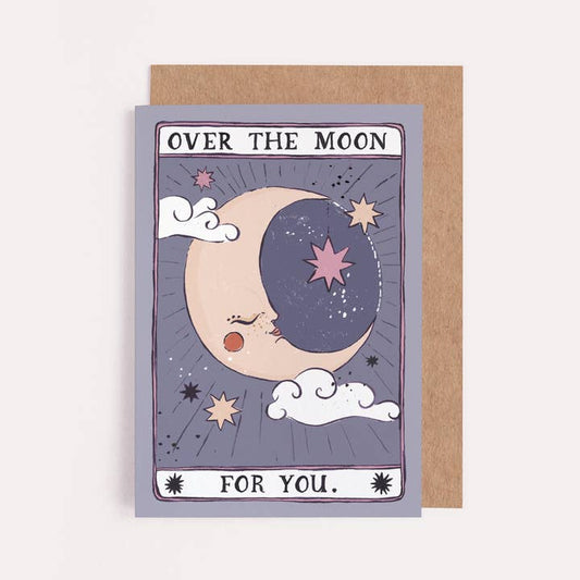 Over the Moon Card