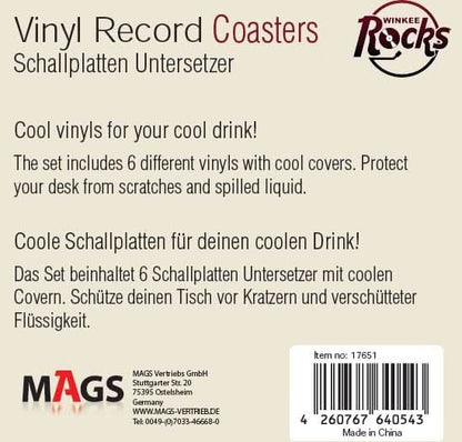 Vinyl Rock Coasters