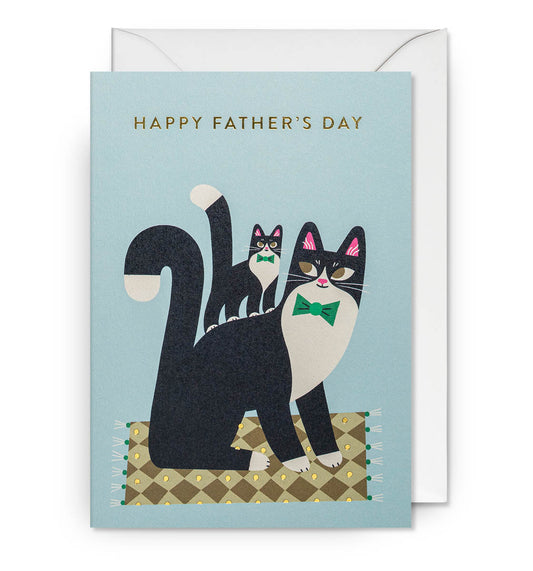 Dapper Cats Happy Fathers Day Card