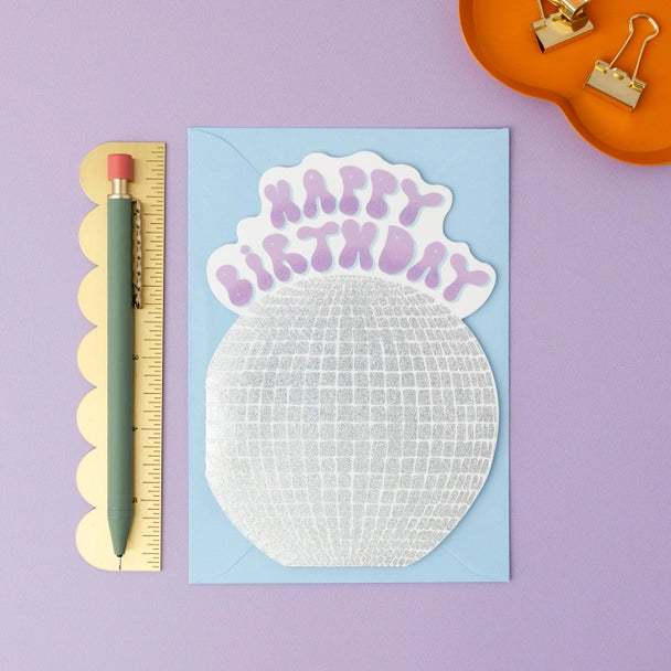 Disco Ball Birthday Card