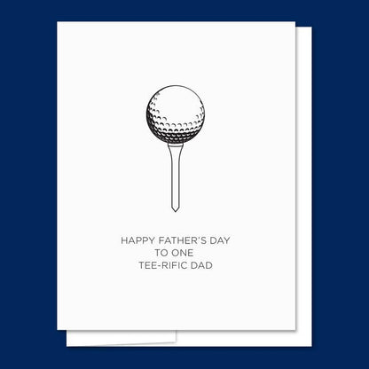 Tee-rific Dad Letterpress Father's Day Card