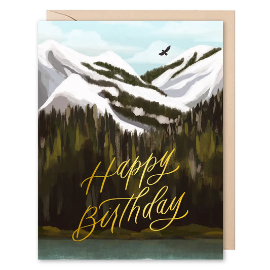 Mountains Happy Birthday Card