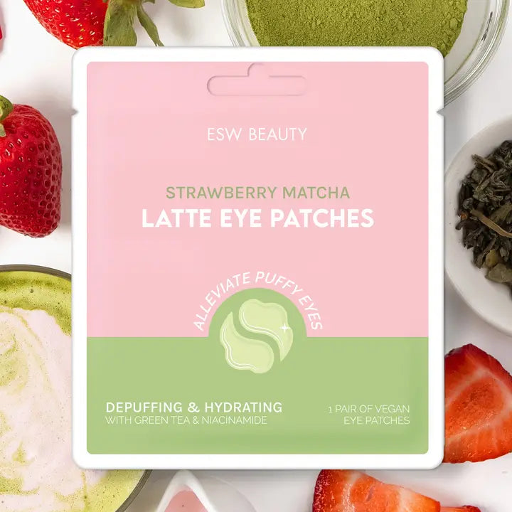 Strawberry Matcha Latte Depuffing & Hydrating Eye Patches