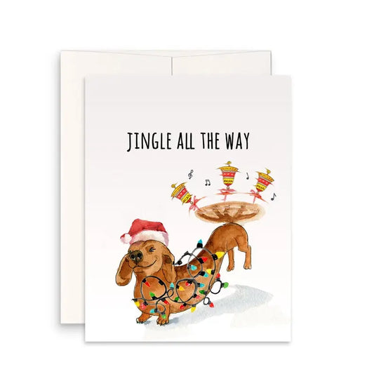 Jingle Bell Dachshund Boxed Cards