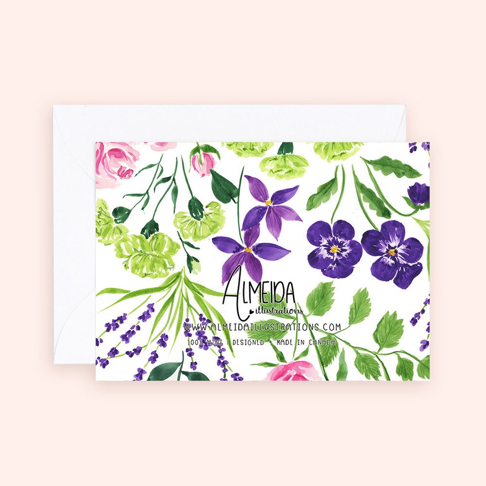 Pansies & Roses Enclosure Card