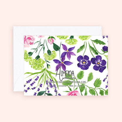 Pansies & Roses Enclosure Card