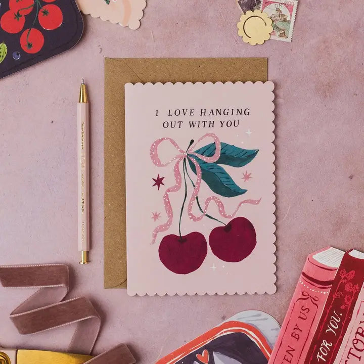 Love Hanging Out Cherries Card
