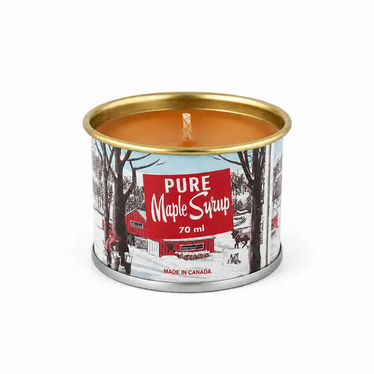 Mini Maple Syrup Cottonwick Tin Candle