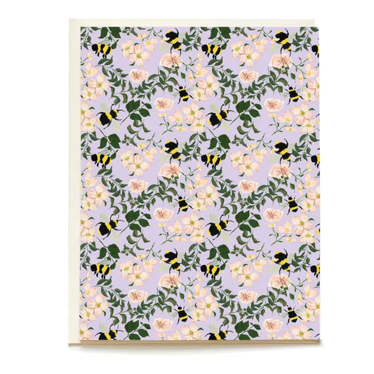Lavender Bumblebee Greeting Card
