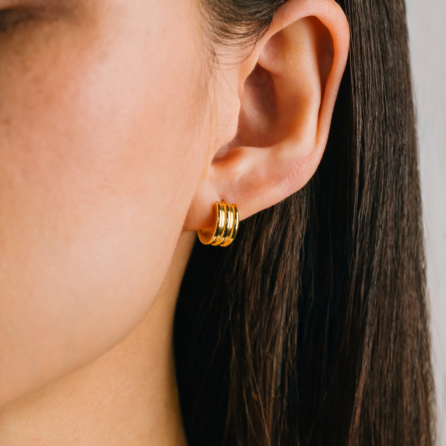 Baby Hailey Hoop Earrings Gold
