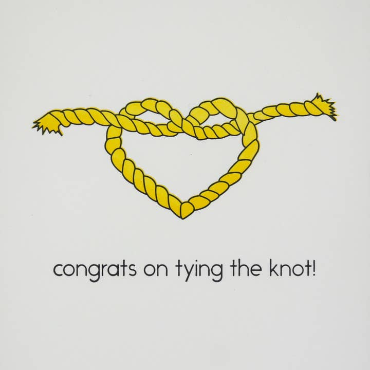 Tying the Knot Letterpress Card