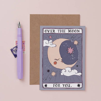 Over the Moon Card