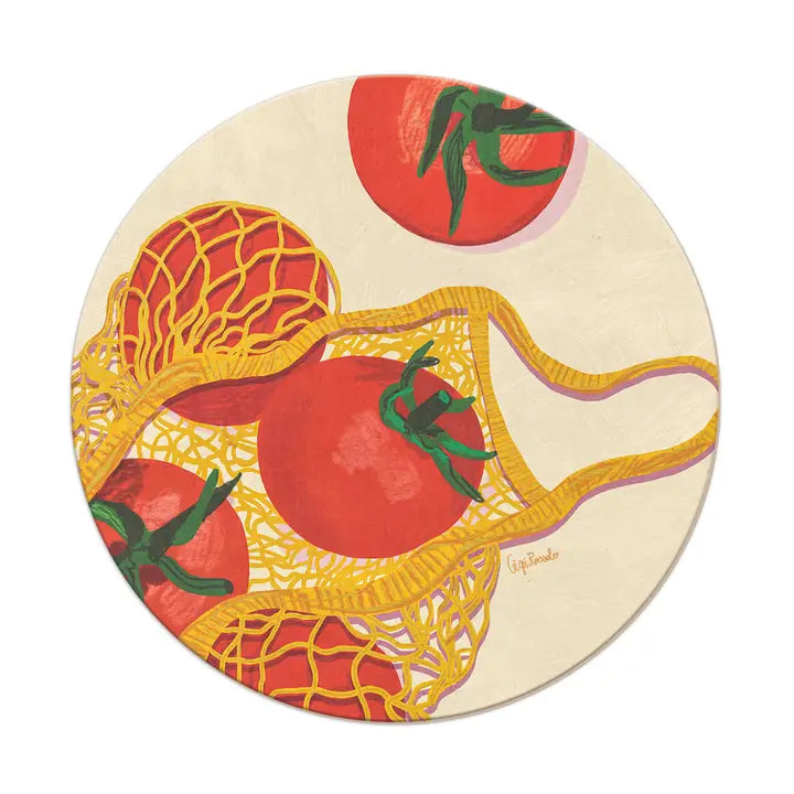 Market Tomatoes Seedlings Coaster