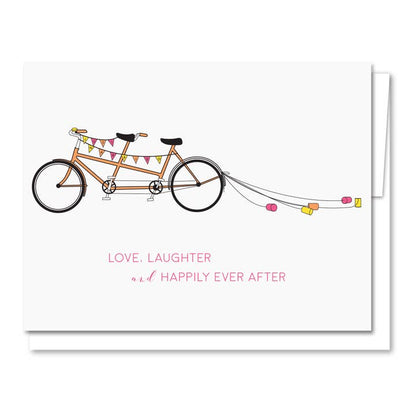 Wedding Bike Letterpress Card