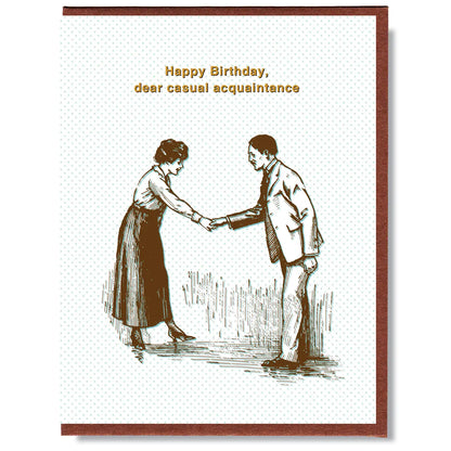 Birthday Casual Acquaintance Card