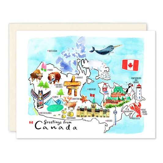 Greetings from Canada Card
