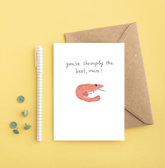 Shrimply The Best Greeting Card