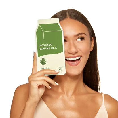 Avocado Banana Milk Hydrating Plant-Based Milk Sheet Mask