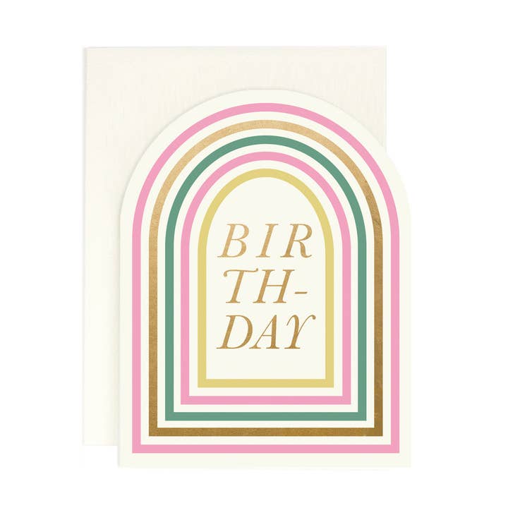 Arched Birthday Card