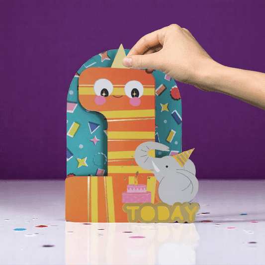 1st Birthday Interactive Card