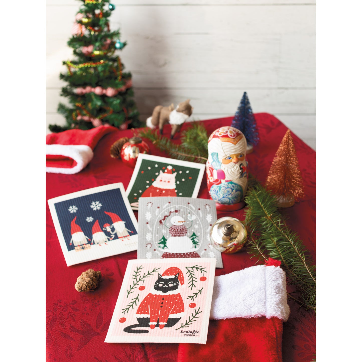Swedish Dishcloth Snowfolk