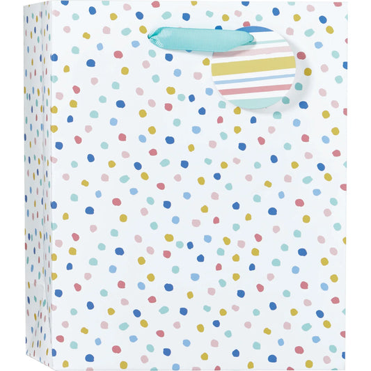 Happy Stripes And Dots Large Gift Bag