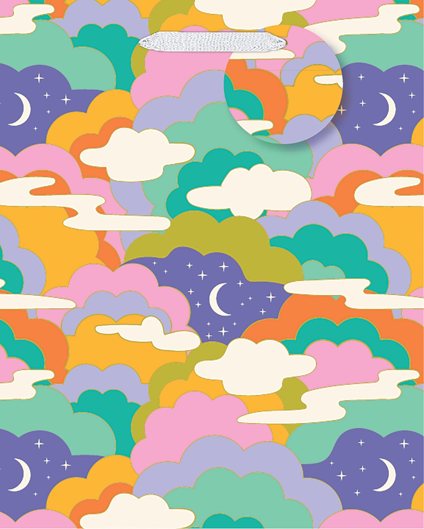 Cosmic Flower-Moonscape Medium Gift Bag