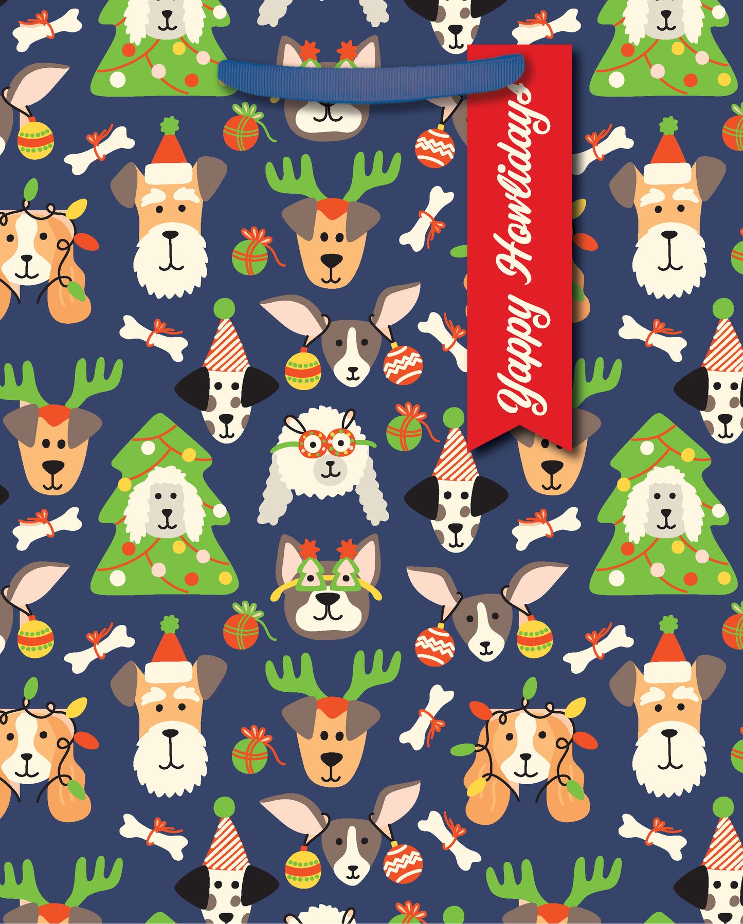 Yappy Howlidays Large Gift Bag