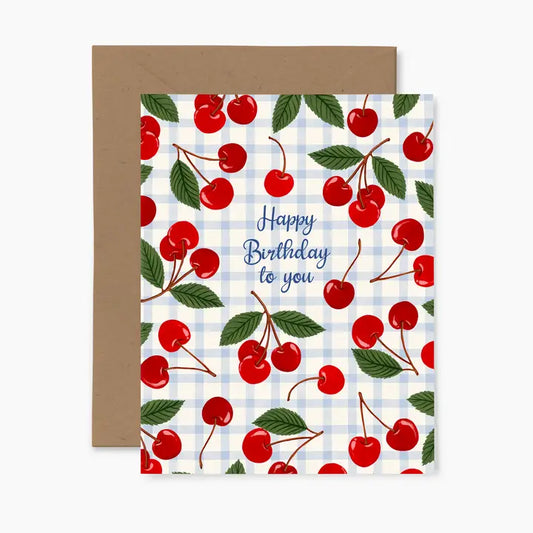 Cherries Happy Birthday Card