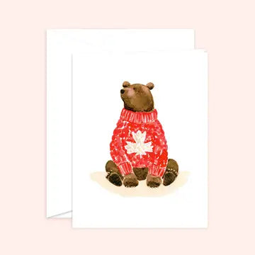 Canadian Grizzly Bear Card