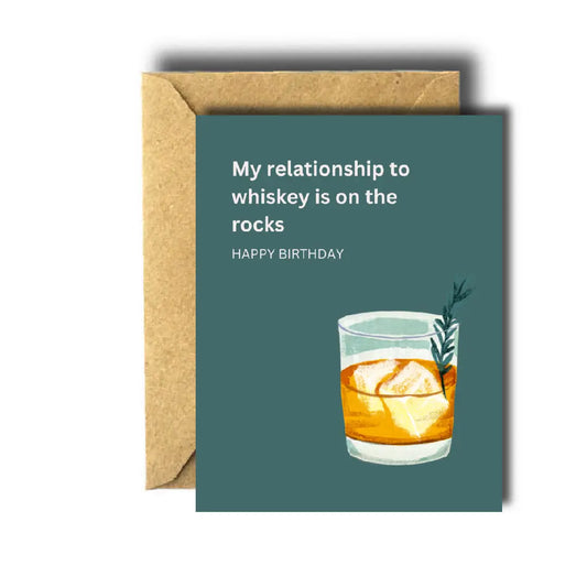 Whiskey On The Rock Card