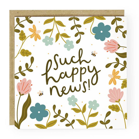 Such Happy News Congratulations Card