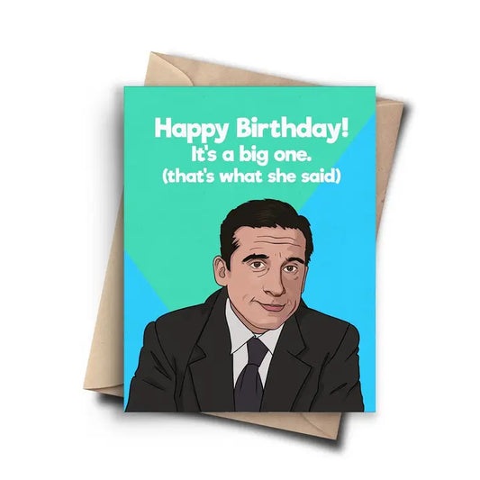 It's A Big One The Office Birthday Card