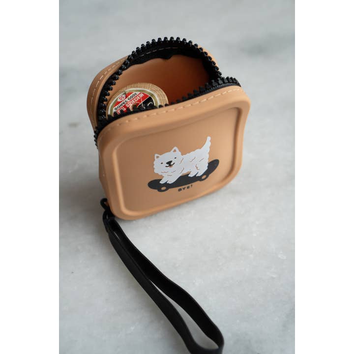 Sk8 Dawg Zipper Silicone Coin Pouch