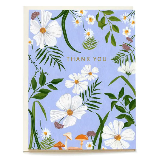 Meadow Springtime Thank You Greeting Card