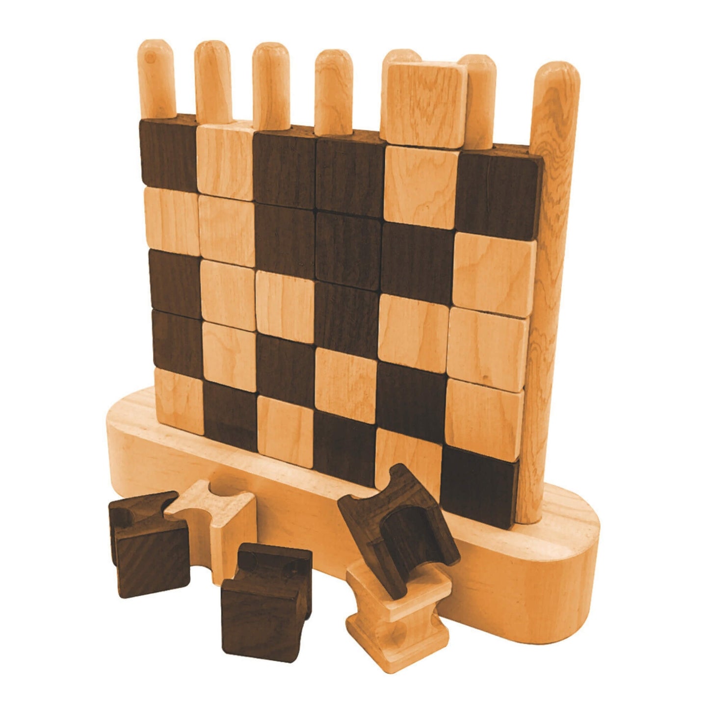 Wood Row-of-Four Game