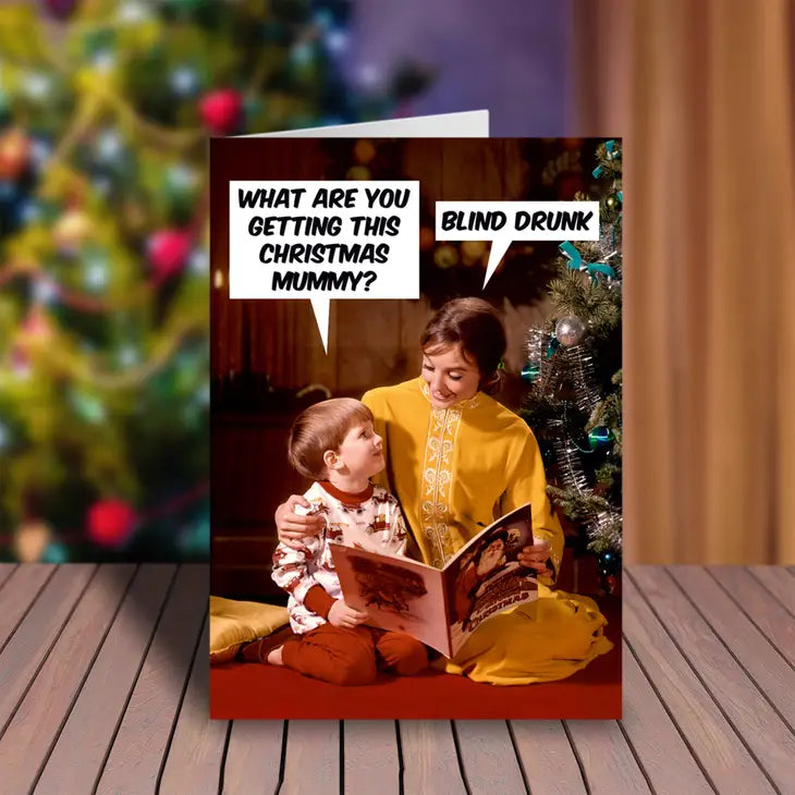 What Are You Getting This Christmas Mummy Greeting Card