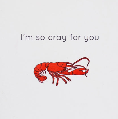 Cray for You Letterpress Card