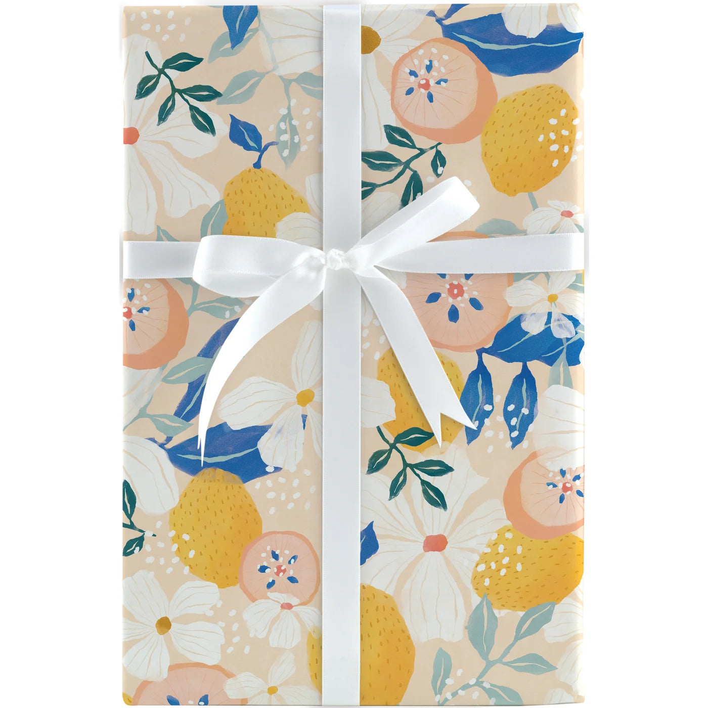 Citrus Floral Jumbo Roll Wrap