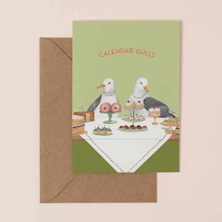 Calendar Gulls Card