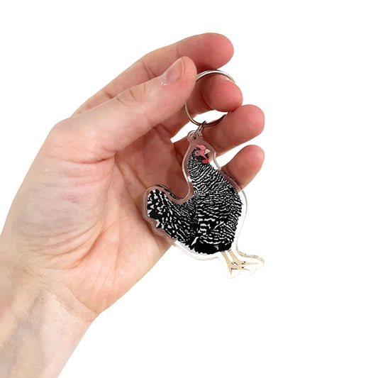 K20 Fancy Chicken Keychain