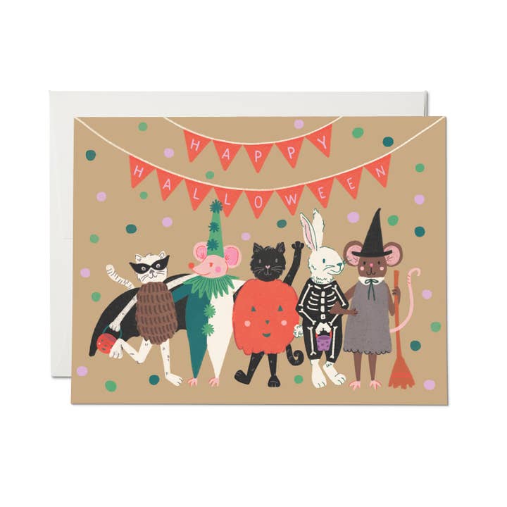 Halloween Critters Greeting Card