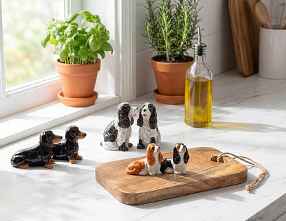 Spaniel Salt & Pepper Shakers