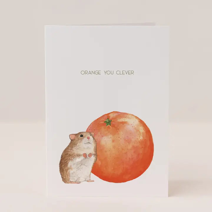 Orange You Clever Card