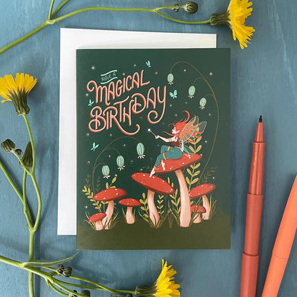 Cottagecore Magical Birthday Card