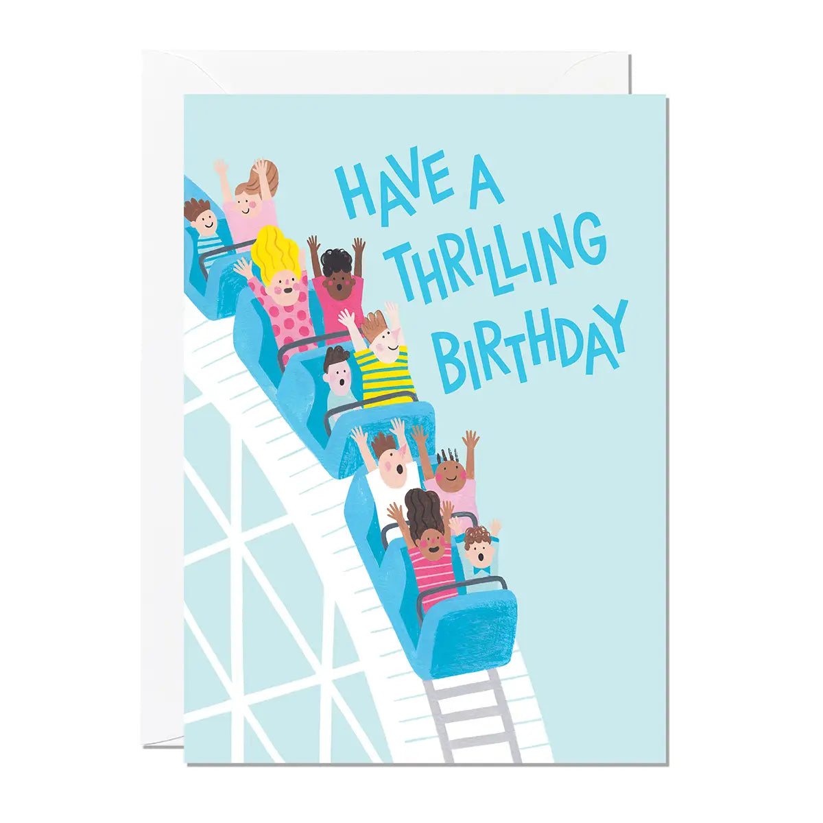 Thrilling Rollercoaster Birthday Card