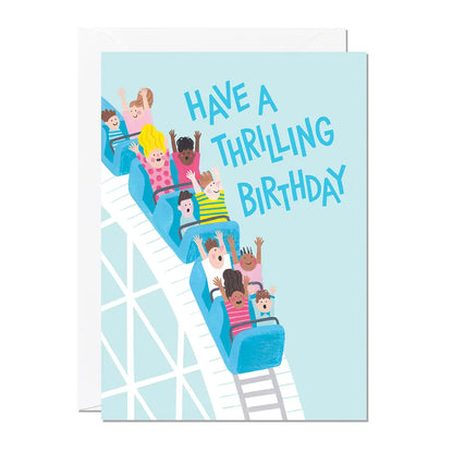 Thrilling Rollercoaster Birthday Card