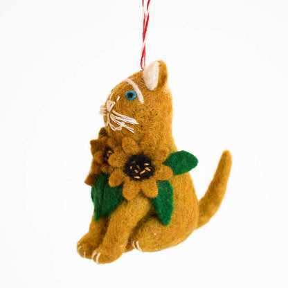 Vincat Van Gogh Cat Felt Decoration