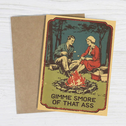 Gimme Smore of That Ass Funny Romantic Greeting Card